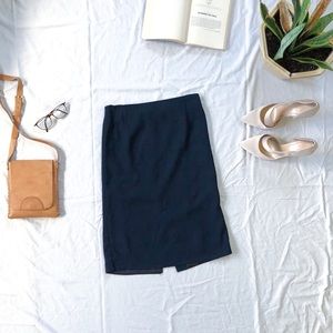 Liz Claiborne Petit Classic Mid Rise A-Line Skirt